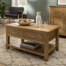 Mr ironstone coffee table with storage drawers for living room modern coffee table with black metal frame, easy assembly, industrial rustic brown. Nebraska Modern Oak 1 Drawer Coffee Table Storage With Shelf Living Room Furniture Buy Online In United Arab Emirates At Desertcart Ae Productid 50819520