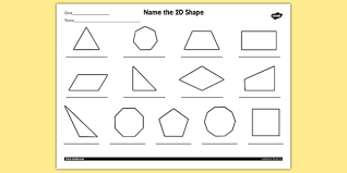 Free interactive exercises to practice online or download as pdf to print. Name The 2d Shape Worksheet Worksheet Teacher Made