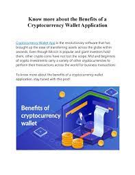 Let's denote what cryptocurrency wallets are, what you need to create them and how much it costs. Know More About The Benefits Of A Cryptocurrency Wallet Application By Katrin Kunze Issuu