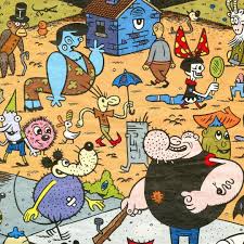 Kaz Prapuolenis On Instagram Posting This Again I Love When Cartoonist Do A Drawing Of Their Characters In A Landscape Cartoonist Drawings Cartoon Drawings