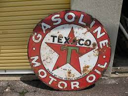 This sinclair station personalized sign can be custom designed with the name of your choice. Large Texaco Sign Collectors Weekly Vintage Signs Old Signs Vintage Metal Signs