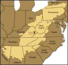 Map Country Boys Frontline Pbs Floyd County Appalachia Appalachian Mountains