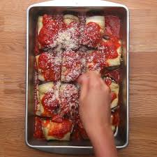 Rollitos De Berenjena A La Italiana Video Recipes Eggplant Rolls Eggplant Recipes