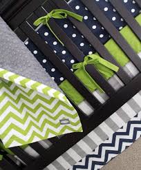 Custom Crib Bedding Lime Green Chevron Navy Blue Polka Dot And Grey Baby Stripe Bedding Custom Crib Bedding Modern Nursery Bedding Grey Crib Bedding