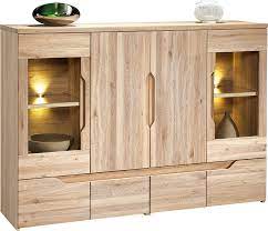 Sideboard anrichte kommode 100 cm breit hohe cm 100 lange tiefe cm 47 breite cm 100 massivholz material kiefer farbe natur. Sideboard High Delphi Wildeiche Natur 31 Teilmassiv 120 X 170 X 45 Cm H X B X T