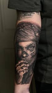 Pirate lady with the curse of the black pearl for Chris. Thanks for getting  a fun one! , Done @southshoretattooco , Dm to book your next appointment. ,  ., ., ., #tattoo #tattoos #longislandtattoo #ink ...
