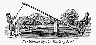 The earliest record of the use of such is towards the beginning of the 17th century, 6 with the term. Colonial Ducking Stool Photograph By Granger