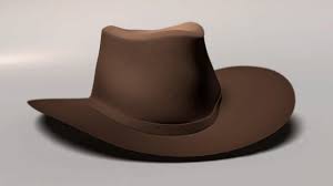 Western Hat 3d Model Obj Ma Western Hats Hats 3d Model