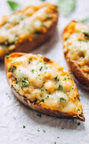 54 killer sweet potato recipes to make this fall. Healthy Sweet Potato Skins Recipe Pinch Of Yum