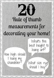Whether you want to illuminate a certain area, or you prefer to set several of them to refresh your personal space with you can always find the best vanity lights from lnc home with various styles and creative designs. 20 Rule Of Thumb Measurements For Decorating Your Home Driven By Decor
