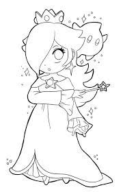 Rosalina And Luma Coloring Pages Coloring Home