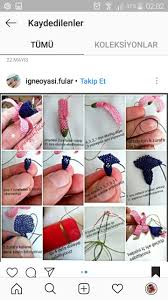 Sevgi Erden Adli Kullanicinin Igne Oya Gul Yapimi Panosundaki Pin Boncuk Oya Ornekleri Elde Nakis