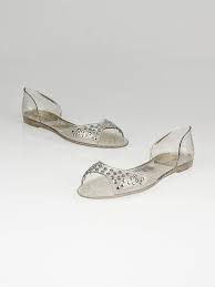 Sports shoes price in india rs 1200. Jimmy Choo Gold Glitter Clear Rubber Studded Jelly Sandals Size 9 5 40 Yoogi S Closet