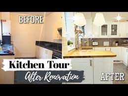 Osmo uk.* plywood cupboard handles, chocolate creative. Kitchen Tour Before And After Renovation On A Budget Kitchen Transformation Uk Youtube