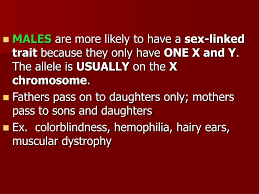 Ppt Sex Linked Traits And Karyotypes Powerpoint