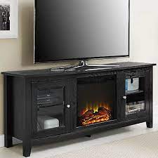 Attractive design made of sturdy materials in a range of colors to match any décor. Electric Fireplace Tv Stand Black Media Wood Console Heater Entertainment Center Ebay