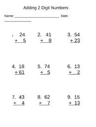 Double Digit Addition Worksheet Cc 1 Nbt 4 Double Digit Addition Guided Math Lessons Addition Worksheets