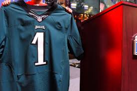The eagles compete in the national football league (nfl). Why Do The Eagles Green Jerseys Look So Different Than They Did A Few Years Ago Bleeding Green Nation