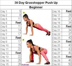 How to make grasshoppers more challenging. Fitness Challenge 30 Day Grasshopper Push Up Workout For Beginners Workout Challenge 30 Day Squat Challenge