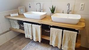 Waschtisch Eiche Massiv Waschtischplatte Massivholz Amazon De Baumarkt Badezimmer Unterschrank Waschtischplatte Badezimmer Unterschrank Holz