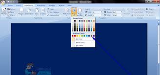 Word displays a list of break types. How To Change Background Color In Microsoft Word Appuals Com
