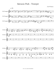 In order to continue download or access full sheet music of 14 easy duets for trumpet you need to signup. Jurassic Park Bb Trumpet Sheet Music For Trumpet In B Flat Mixed Trio Musescore Com