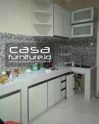 Jual kitchen set acp jakarta friday, may 10, 2019. Desain Kitchen Set Putih Cek Bahan Bangunan