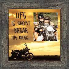 Classic Motorcycle Life Is Short Sunset With Personalized Picture Frame 10x10 9762 Walmart Com Classic Motorcycles Personalized Picture Frames Harley Davidson Photos