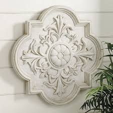 Smithhouse Indoor Outdoor Medallion Plaque Ballard Designs Wall Medallion Outdoor Wall Decor Tuscan Decorating