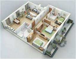 Untuk itu, tidak heran jika saat ini ada banyak sekali rumah yang memiliki desain minimalis mungil namun tetap terlihat bagus dan nyaman untuk ditinggali. Sketsa Denah Rumah Minimalis 3 Kamar Tidur 3d Denah Rumah Desain Rumah Rumah Minimalis