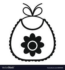 Baby Bib Icon Simple Style Royalty Free Vector Image