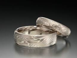 Mokume Gane Rings A Japanese Style Of Metal Bending Similar To That Used With Samurai Swords J Mokume Gane Ring Mokume Gane Ring Wedding Unique Wedding Bands