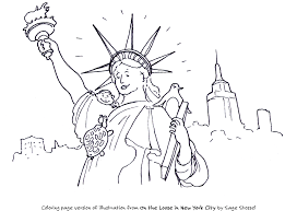6 tools to determine your kids' learning color new york city! On The Loose In New York City By Sage Stossel Statue Of Liberty Coloring Page Printable Easy Free For Stephenbenedictdyson