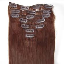 The beauty of clip in hair extensions lies in their versatility.no one will know you're wearing them!they look natural as the silky 100% remy human hair blends seamlessly into your own you can curl and straighten the hair. 22 Inch Idiosyncratic Straight Clip In Remy Human Hair Extensions 33 Dark Auburn 11 Pieces Larger Sets