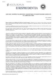 Maybe you would like to learn more about one of these? Pdf Din Nou Despre Falimentul SocietÄƒÅ£ii Cu RÄƒspundere LimitatÄƒ Cu Asociat Unic Stefan Gherghei Academia Edu
