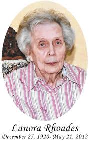 Marion Lanora Hubble Rhoades (1920-2012)