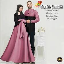 Gambar gamis couple, via instagram@butikdeha. Baju Couple Muslim Baju Pasangan Tunangan Lamaran Tukar Cincin Seragam Pesta Aminah Shopee Indonesia