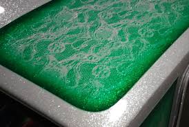 Custom lace paint job using rustoleum products in your driveway. Lime Green Metal Flake Shefalitayal