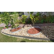 Finished grade, plant bed, drive or parking area surface. Dakota Tin 10 Ft W Garden Lawn Edging Reviews Wayfair Ca