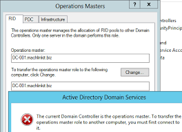 Transferring Fsmo Roles 2003 2012 Mohammed Wasay