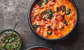 Yotam Ottolenghi S Ham Hock And Red Lentil Soup Winter Soup Recipe Ottolenghi Recipes Yotam Ottolenghi Recipes