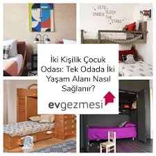 Iki Kisilik Cocuk Odasi Tek Odada Iki Yasam Alani Nasil Saglanir Ev Gezmesi Ev Dekoru Dekorasyon Fikirleri Loft Daireler