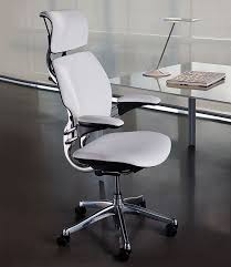 Freedom Headrest Humanscale Niels Diffrient White Chair Office Comfy Modern Ergonomics Furniture Luxury Office Chairs Ergonomic Furniture Design