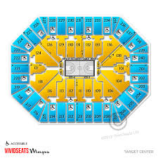 target center minneapolis mn seating chart stage