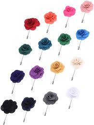 Lapel pins mens lapel pin flower lapel pin brown lapel flower silk pocket square set handkerchief boyfriend gift for men custom kanzashi. Buy Panfanrel 16 Pieces Flower Men S Lapel Pins Handmade Satin Boutonniere Pin For Suit Wedding Groom With A Box Multicolor 4 Online In Paraguay B07mq5t8f4