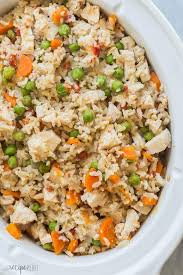 Crockpot chicken and rice is made with simple and easy to find ingredients. Slow Cooker Chicken And Rice The Recipe Rebel