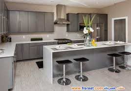 مطابخ 2017 مودرن رمادية اللون أجمل وأحلي مطابخ 2017 مودرن باللون الرمادي