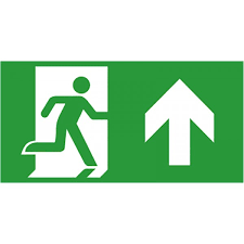 Les blocs de secours sont indispensables, voire obligatoires, dans l'installation électrique des erp et ert (établissements qui. Etiquette De Signalisation Picto Sortie De Secours Pour Bloc Autonome Baes