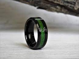 Green Wood Tungsten Ring Men 39 S Wedding Band Mens Wedding Band Men 39 S Wedding Ring Me Mens Wedding Bands Tungsten Wood Wedding Ring Wood Wedding Band