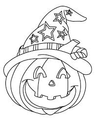 Disegno Bambini Da Stampare E Colorare Per Halloween Zucca E Cappello
